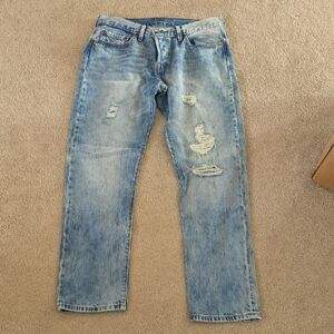 Levi's Women's Distressed Blue Jeans. Levi Size 26 (Size 4).